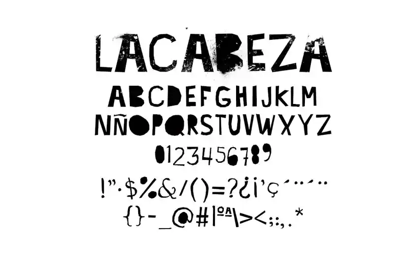Typographie magazine la cabeza